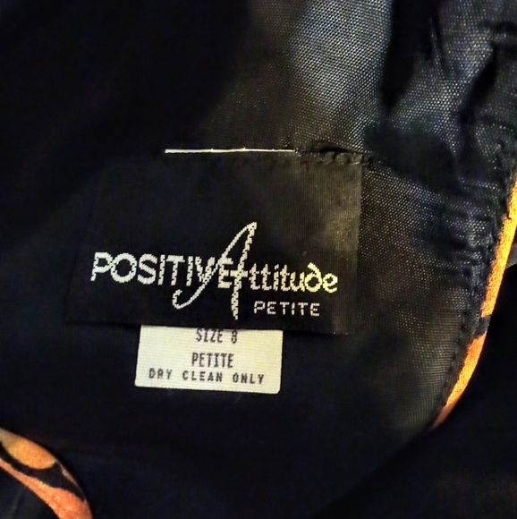 Vintage Positive Attitude Sz 8 Petite - Picture 4 of 5